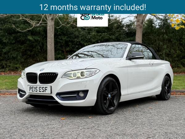 BMW 2 Series 2.0 220d Sport Convertible 2dr Diesel Auto Euro 6 (s/s) (190 ps)